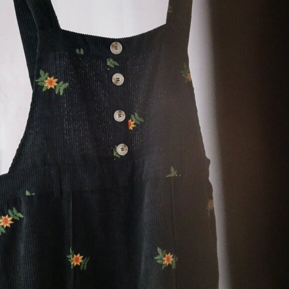 NWT Cider Cordurois Overalls Embroidered - Picture 2 of 4